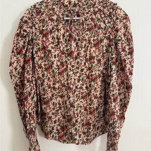 XS Free People Floral Print Women's Top